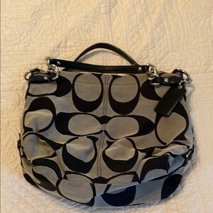 Coach Stylish Black and Gray Women's Bag